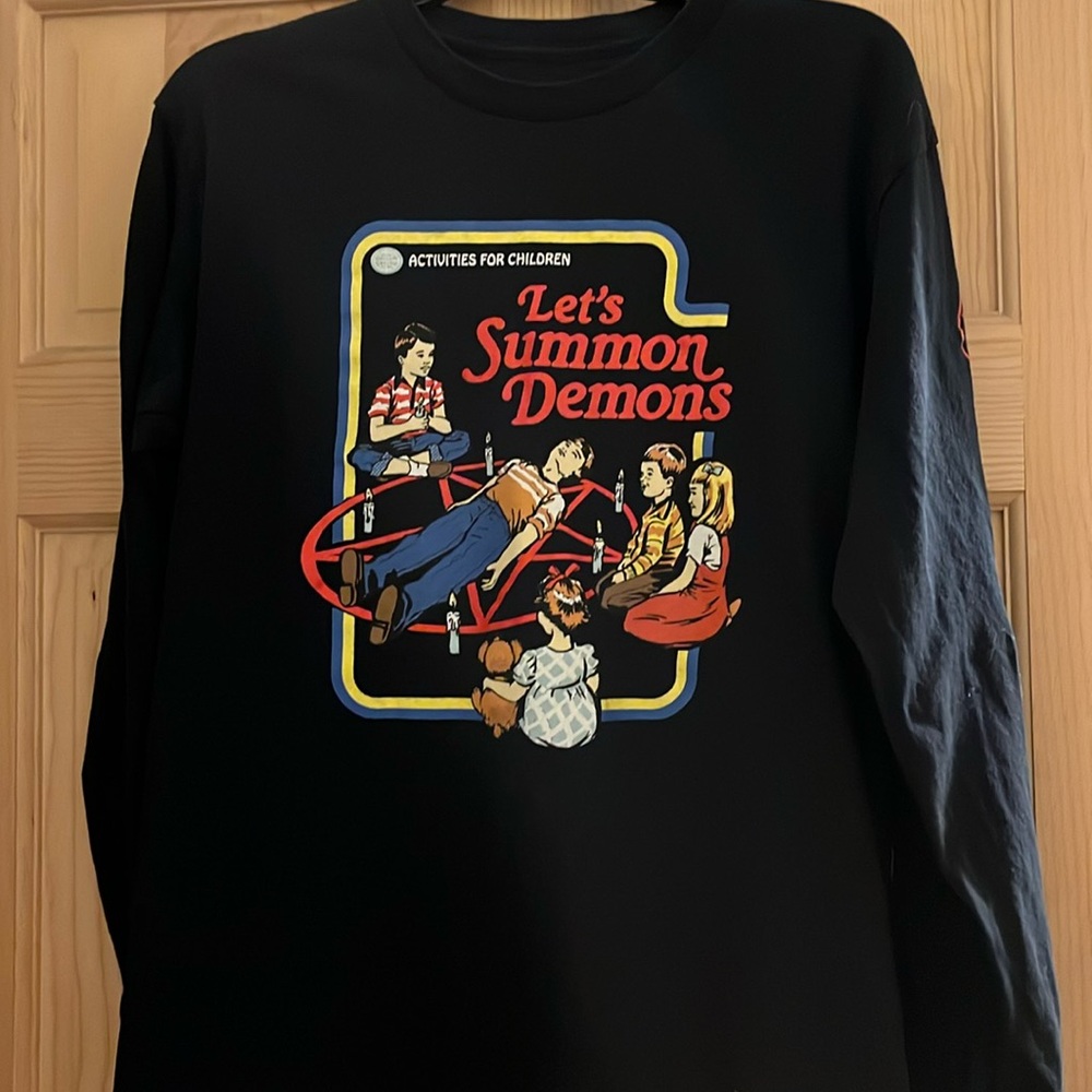 3 long sleeved Halloween shirts 2 medium 1 large